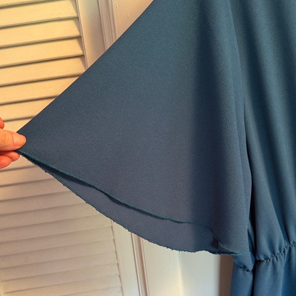 Hapics Women's Mini Dress in Teal Blue - Picture 6 of 7